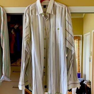 IKE BEHAR Men’s casual Button down .